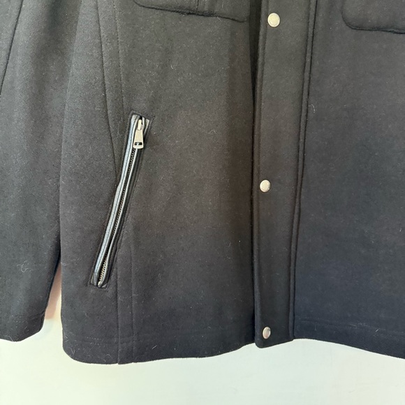 Cole Haan Men’s Black Melton Jacket, Size XL, Like New! - Picture 7 of 14